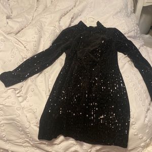 Black Sequin Dress for Hoco